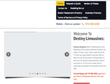 Tablet Screenshot of destiny-limos.com